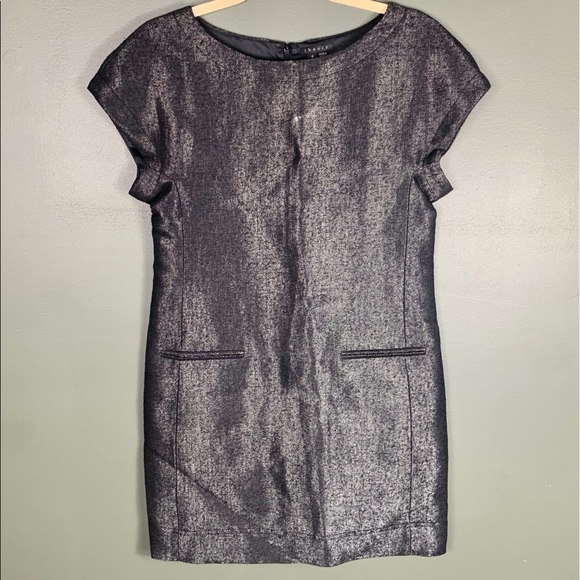 Theory Dresses & Skirts - Theory Wool & Linen Blend Sheeth Dress Size 4